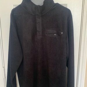 Men's Black Free Fly Fleece Pullover Jacket.  Size L.